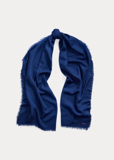 Women's Polo Ralph Lauren Fringe Wool-Blend Scarf | 908762FSH